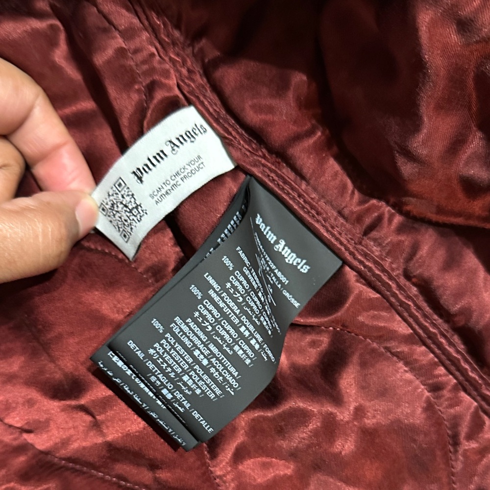 Quilted satin palm angels jacket - Picture 9 of 10